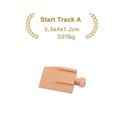 Kinds Of Wooden Track Accessories Beech Wood Railway Train Track Toys Fit for Biro All Brands Wooden Tracks Kids Education Toys