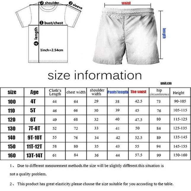 Kids 2026 Bluey Anime 3D Tee Summer Cool Breathable Short Sleeve Cartoon Print Lightweight T-Shirt for Boys and Girls