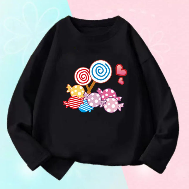 Soft Cotton Children's Cartoon T-Shirts Cute Pretty Bowknot Print Baby Long Sleeve T-Shirt For Boys Girls Tee