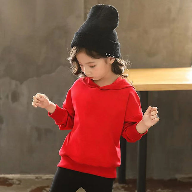 White black Children's Hoodie Sweatshirt Boys Clothing Girls red pink Coat Casual Kids Toddler 3-12 Year tops Clothes New