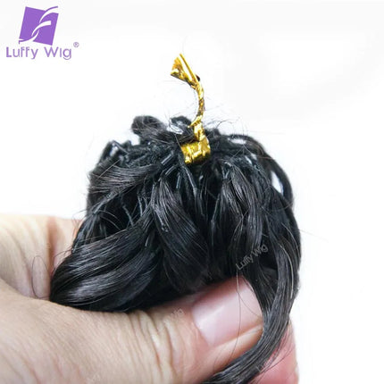 Wet and Wavy Human Hair Crochet Braids Extensions Pre Separated Burmese Remy Hair Bundles With Loop Knotless For Braiding