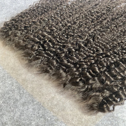 Invisible HD Lace Deep Curly 13x4 13x6 Lace Frontal Only Pre plucked Natural Hairline 5x5 6x6 7x7 HD Lace Closure Only Brazilian