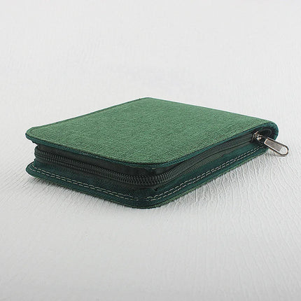 48 /24/10 Slots Fountain Pen Case, Canvas Pen Holder Display Pouch Bag Storage Large Capacity Waterproof