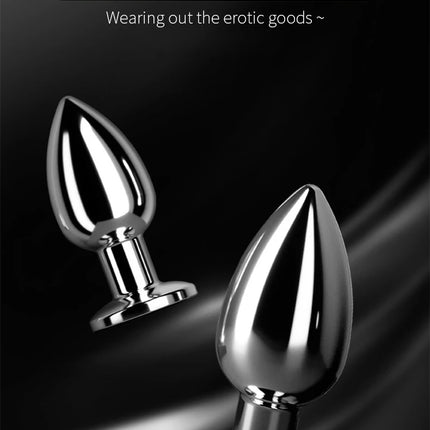 Adult Sex Toys Metal Double-Ended Anal Plug Couple Flirt Male and Female Anal Dildo G-Spot Massage Sm Woman Plug Masturbator
