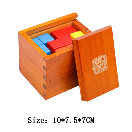 Classic IQ Puzzle Wooden Brain Teasers for Adults Kids Educational Toys Mind Challenge Unlock Interlock Game Rompecabezas Madera