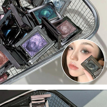 Metallic Glitter Pearlescent Eyeshadow Cream Chameleon Sparkling Mashed Potato EyeShadow Shimmer Brightening Highlighter