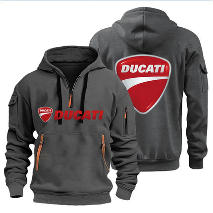 Ducati Men's Hooded Sweatshirt Spring Autumn Outdoor Sportswear Fashionable Casual Motorcycle Enthusiasts Clothing 2026