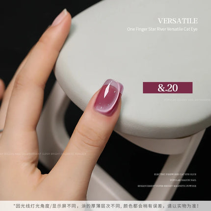 36-color/set Star River Cat Eye Gel Nail Polish 15ml Magnetic Gel Glass Beads Semi Permanent Soak Off UV Nail Gel For Nail Salon