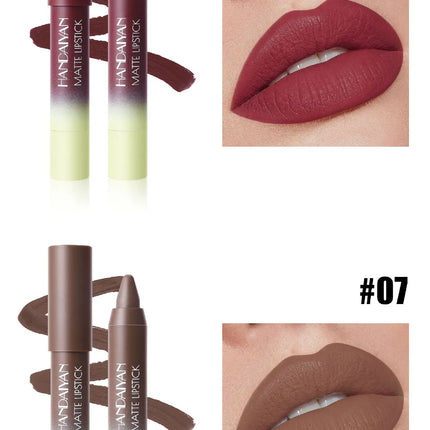 8 Colors Matte Lipstick Long Lasting Waterproof Hydrating Lip Liner Non Sticky Lightweight Velvet Lipliner Moisturizing Cosmetic