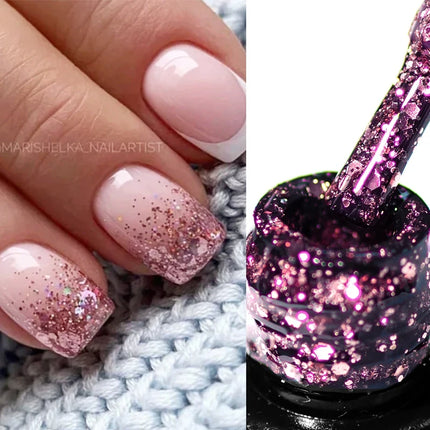 7ml Thermal Gel Nail Polish 3 Layers Temperature Color Changing Gel Winter Grey Semi Permanent Soak Off Nails Art UV Gel Varnish
