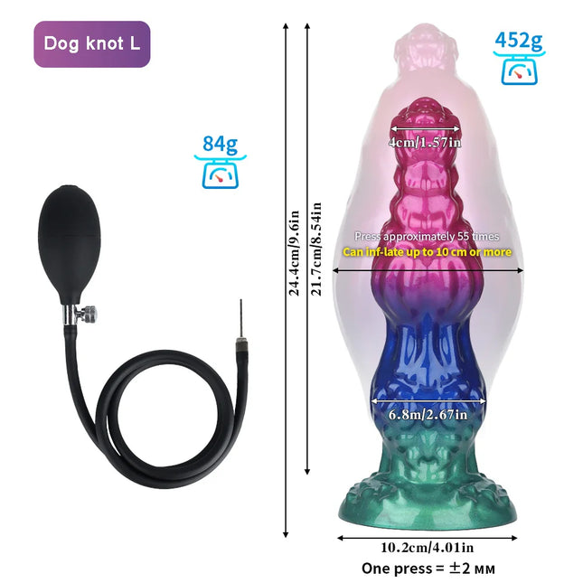 Max 11cm Inflatable Butt Plug Huge Anal Dildo Silicone Sex Toy Women Men Anal Extender 18+ Prostate Massage G-spot Stimulation