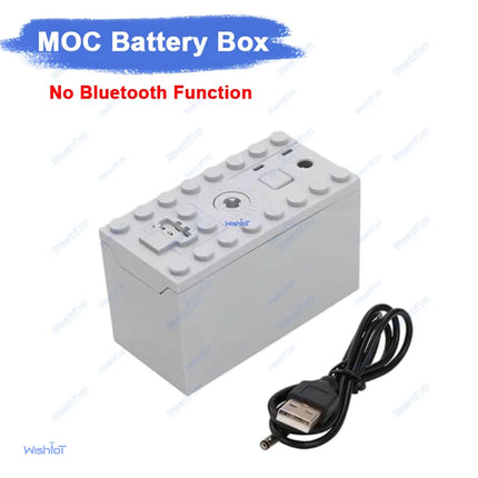 Rechargeable Lithium Battery Box Multi Function Speed Adjust Control Power Up Car Train Motor MOC Legoeds Technical Bricks Toys