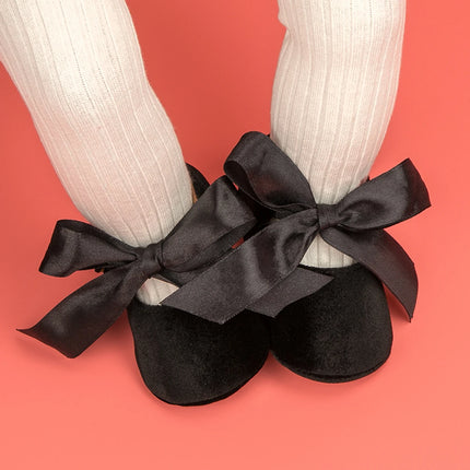 Infant Girl Princess Cute Bow Fringe Shoes Toddler Soft Rubber Sole Anti-Slip Footwear Crib First Walk Shoes 0-18 Months