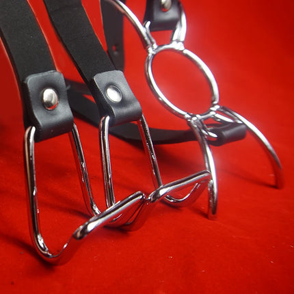 BDSM Open Mouth Hook/Spider Gag Spreader,Slave Bondage Ring Gag Deep Throat Restraints,Submissive Sex Toys for Couples,Role Play
