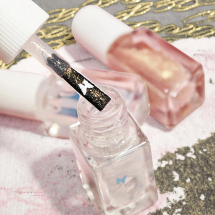 V08 Butterfly Dream 3-Pack No-Bake Nail Polish Quick-Dry Long-Lasting Tearable Water-Based Three-Color Nail Polish Set