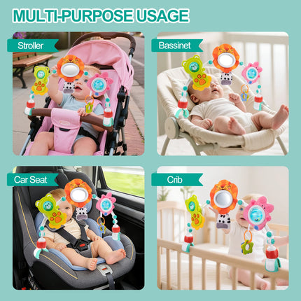 Baby Stroller Arch Toys Pram Activity Arch Toys Development Arch Baby Car Seat Toys Bouncer Toy Sensory  Fine Motor Skills Toys
