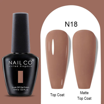 NAILCO Winter Series Color Gel Nail Polish 15ML Semi Permanent Soak Off Gel Varnishes Super Texture Gorgeous Nail Manicure Art