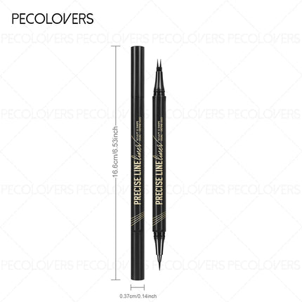 1PC Ultra-Fine Pointed Eyebrow Pencil - Waterproof, Sweat-Resistant, Long-Lasting Natural Look. It Features a Dual-Ended Tip