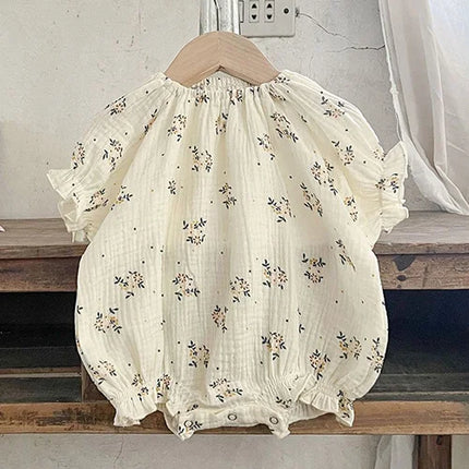 Korean Style Children Clothing Set Short Sleeved Cotton Printed T-Shirt+Shorts Newborn Baby Girls Clothing Suit For Summer