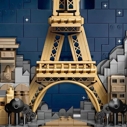 2026 New Souvenir Paris City of Love Home Decoration Set Building Blocks Puzzle Model Puzzle Birthday Gift Toy