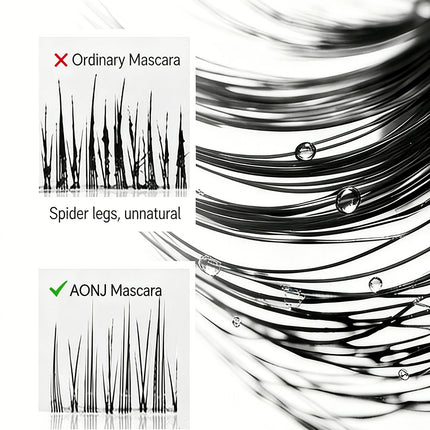 Black Waterproof Metallic Tube Mascara Silk Fiber Long Curling Non-Clumping Eyelash Extensions Spiral Makeup for Eyes
