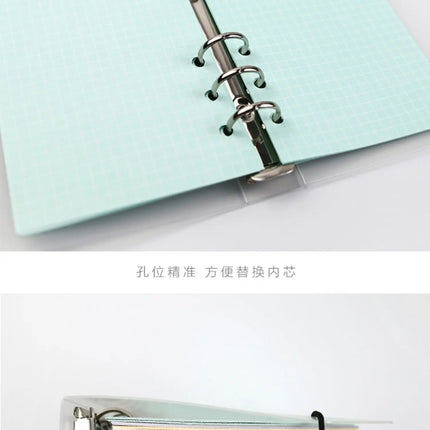 2026 40Sheet Kawaii A5 A6 Loose Leaf Notebook Refill Spiral Binder Index Paper Inner Pages Daily Planner Line Grid Blank Agenda