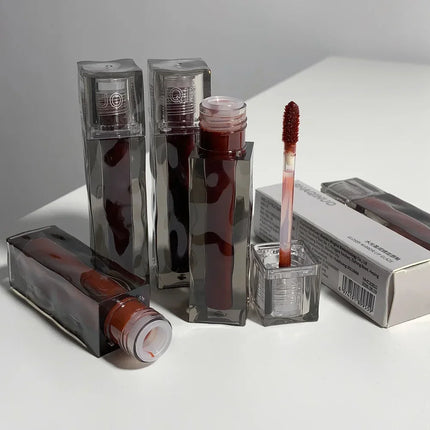6 Colors Lip Gloss Waterproof Mirror Jelly Lip Glaze Water-light Long Lasting Moisturising Glossy Red Tint Lips Makeup Cosmetics