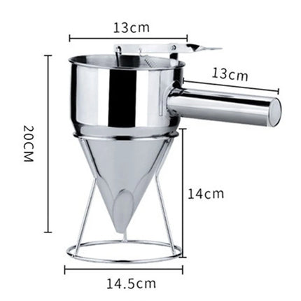 Stainless Steel Kitchen Funnel Environmentally Octopus Ball Funnel Practical Gadgets Heat-resistance for Family Restaurant Hotel