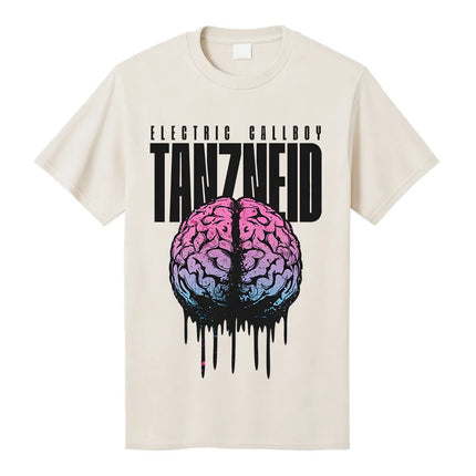 Tanzneid Album Cover Shirt ELECTRIC CALLBOY Band Design T-shirt Unisex Streetwear Cotton Loose Women Men Tshirts Graphic Merch