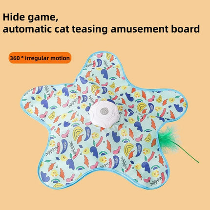 Type-C Rechargeable Automatic Cat Toy Motion Activated Hide & Seek Bird Chirping Toy Interactive Feather Teaser for Kittens