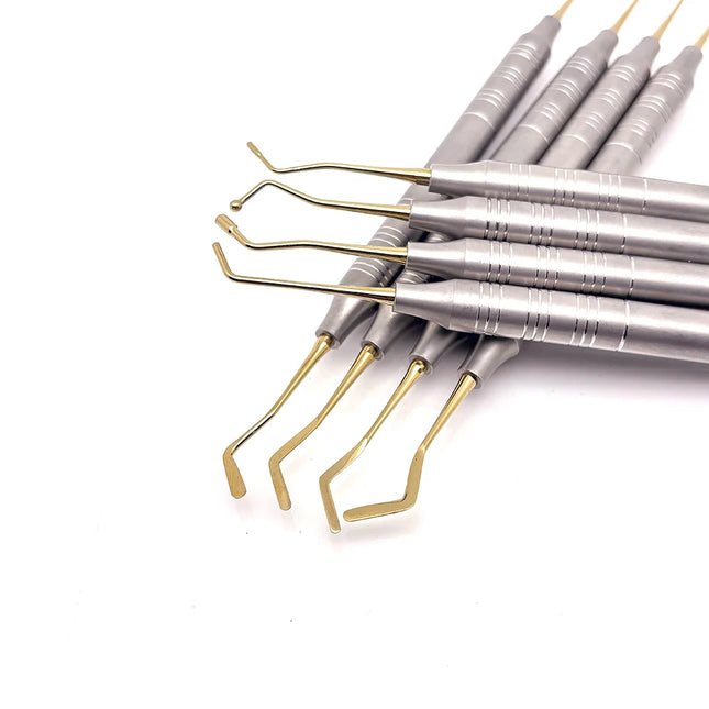 Dental Composite Spatula Set 8PCs Professional Dentist Kit for Restoration & Repair, Resin Filler Tool