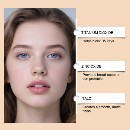 8g SPF 50+ Sunscreen Setting Powder Translucent Oil Control Matte Finish Long Lasting Breathable Outdoor Face Makeup Loose