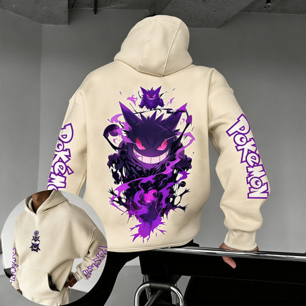 2026 Pokémon Game Gengar Collaboration Hoodie Spring/summer New Harajuku Men's and Women's Loose Casual Parent-child Sweater