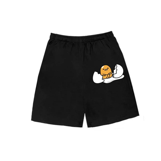 Cute Kawaii Gudetama T-Shirt For Kids Boys Girls Summer Cartoon Crew Neck Fashion Street Casual Wear 3-14 Years
