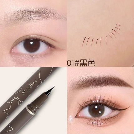 Smooth Very Fine Eyeliner Pen Longacting Quickdrying Waterproof Eyeliner Pen Suitable For Beginners Girls Holiday Gifts