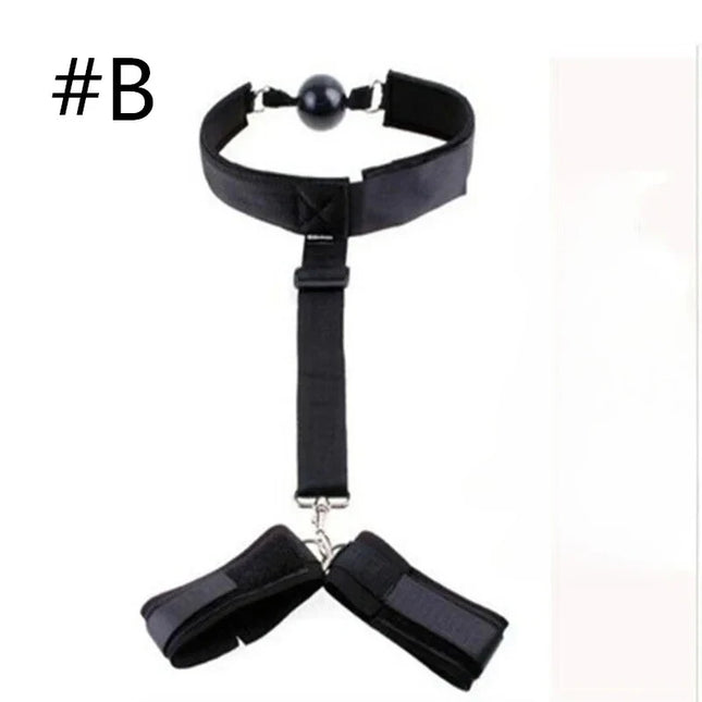 Mouth Ball BDSM Bondage Restraints Handcuff Ankle Cuff Slave No Vibrator Adult Sex Toys For Woman Sex Toys Couples Game Sex Shop