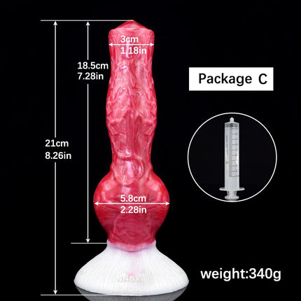 QKKQ Ejaculation Dog Dildo Animal Big Knot Penis Anal Plug Sex Toys for Women Men G-Spot Strong  Stimulate Adult products 18