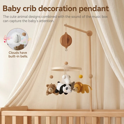 Baby Rattle Toys 0-12 Month Newborn Mobile Crib Musical Music Box Bed Bell Toy Holder Bracket Hanging Toy Rattle Accessories