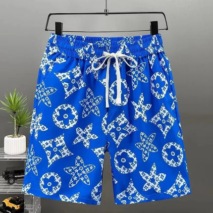 Men Summer Luxury Floral Beach Shorts Quick Dry Casual Boardshort Fashion Designer  Swim Outdoor Sports Vacation Short Pants