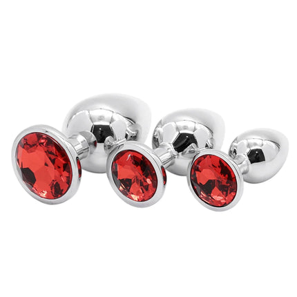 Metal Anal Plug Butt Diamond Plug Sexy Toy Gem Base Beginner Butt SM Toys For Women Men Couples Adult Game Anal Adult Products