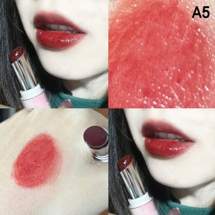 1Pc HERORANGE Water Gloss Mirror Lipstick Crystal Jelly Transparent Moisturizing Long Lasting Solid Lip Gloss Cosmetic