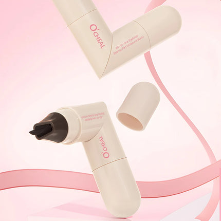O'CHEAL  All-in-one Rotating Eyeliner Stamp Pen Quick Eye Makeup Double-Ended Eyeliner Waterproof Long-Lasting Stamp Eyeliner