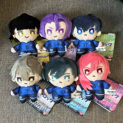 10cm Blue Lock Anime Game Plush Toy KeyChain Pendant Backpack Charm  Creative Birthday Gift Figure Doll