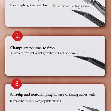 NEW 1pc Anti-static Right Angled & Curved Tweezers for Eyelash Extensions & Eyebrow Isolation Nano Precise Lash Tweezers Tool
