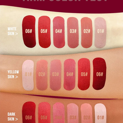 Matte Ink Liquid Lipstick Long Lasting Velvet Nude Lip Gloss Non-stick Cup Waterproof Lips Tint Waterproof Make Up