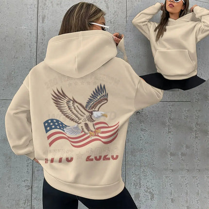 Since 1776 2026 250 Years Of Freedom Retro USA Long Sleeve Hoodies Loose Women Men Classics Nostalgia Hoody
