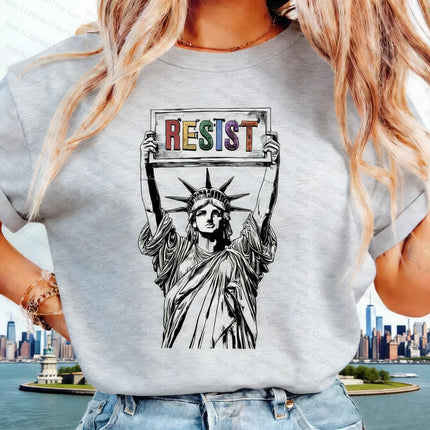 Resist Shirt, Statue of Liberty T-shirt, Resist Men's Shirts, Women's T-shirts, Resist T-shirt for Feminists, Resist T-shirt, Resist Tee