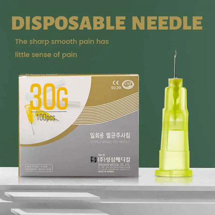 Fine Needle Painless Irrigator 18G 25G 31G 32G 34G 1.5mm Disposable Syringes Eyelid Lip Face Beauty Tool