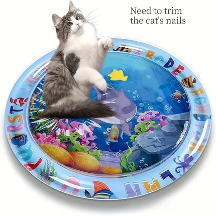 Cat Water Bed Mattress Pet Pat Water Mat Large Dog Inflatable Water Ice Mat Cooling Thickened Scratch-Resistant Small Fish Toy