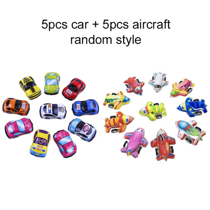 10/20pcs Pull Back Cars Plane Toys Cute Cartoon Plastic Toy Cars for Child Mini Car Model Funny Kids Toys Kindergarten Toys TMZ